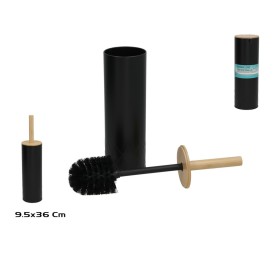 ESCOBILLERO C/ESCOBILLA HOLD 36X9.5CM NEGRO