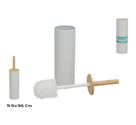 ESCOBILLERO C/ESCOBILLA HOLD 36X9.5CM BLANCO