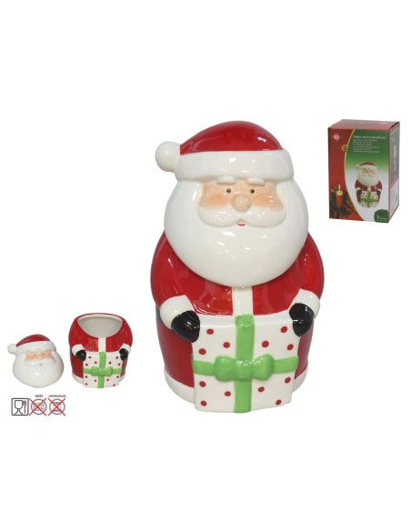 TARRO SANTA DECORADO 13,5X13X20 CM