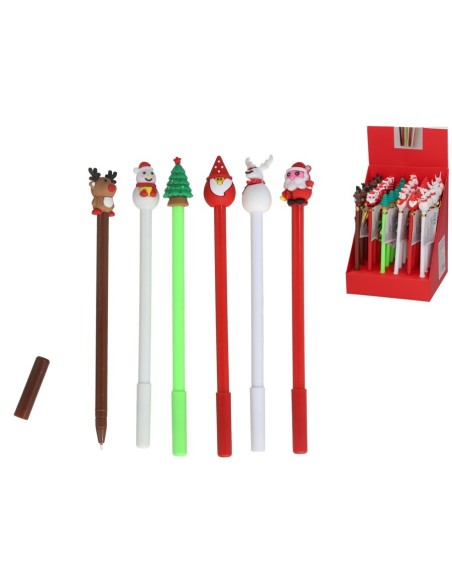 BOLIGRAFO 17CM CON DECORACIONES Y COLORES SURT.