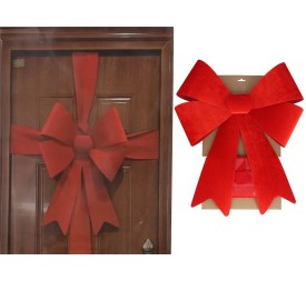 LAZO DECORATIVO PUERTA 51X60CM ROJO MARYN