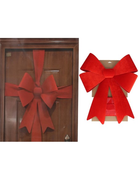LAZO DECORATIVO PUERTA 51X60CM ROJO MARYN