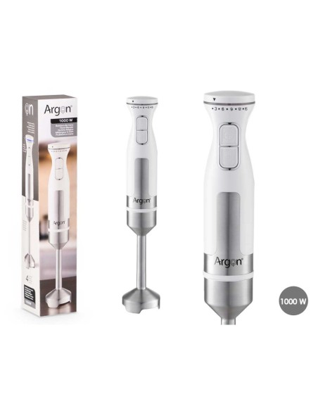 BATIDORA ACERO BLANCA 1000W