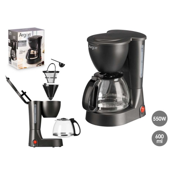 CAFETERA VASO FILTRO 6 TAZAS 550W 0,6L