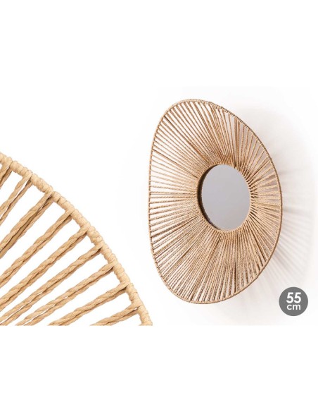 ESPEJO 55CM VUELO OVAL CUERDA