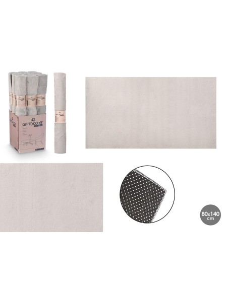 ALFOMBRA SOFT GRIS CLARO 80X140CM