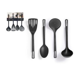 SET 4 UTENSILIOS NEGROS