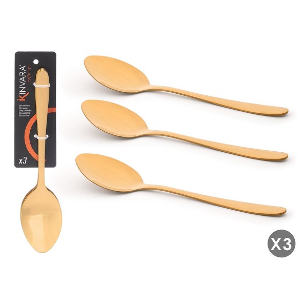 SET 3 CUCHARAS DORADAS