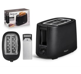 TOSTADOR DOBLE NEGRO MATE 750W