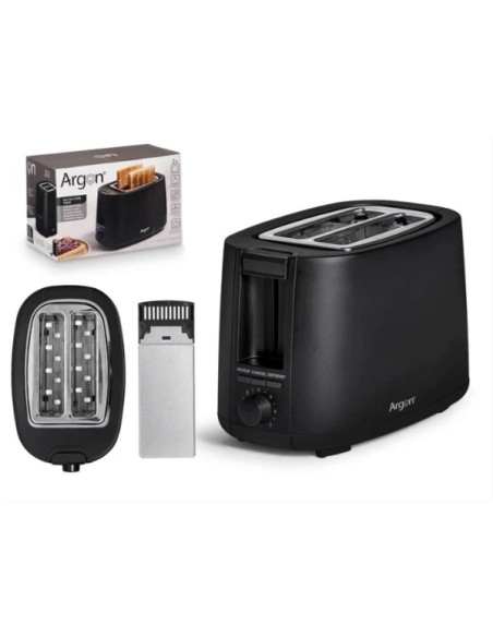 TOSTADOR DOBLE NEGRO MATE 750W