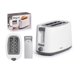TOSTADOR DOBLE BLANCO MATE 750W