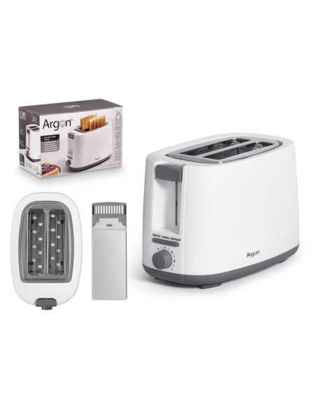 TOSTADOR DOBLE BLANCO MATE 750W