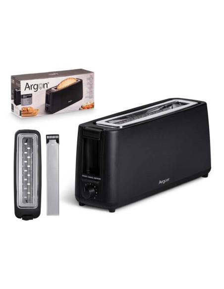 TOSTADORA SIMPLE LARGA NEGRO MATE 900W