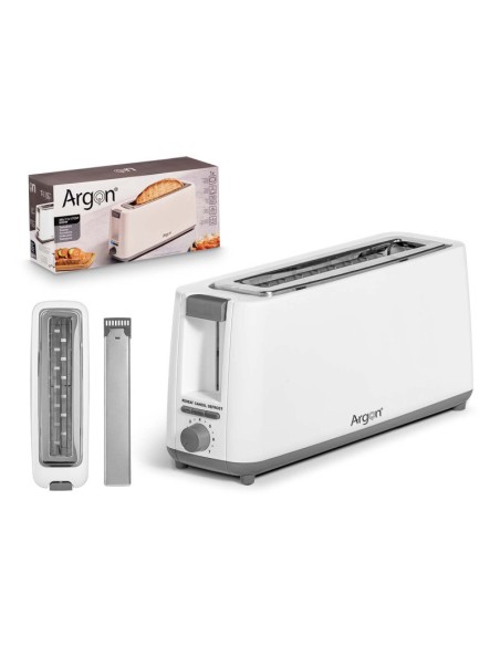 TOSTADORA SIMPLE LARGA BLANCO MATE 900W