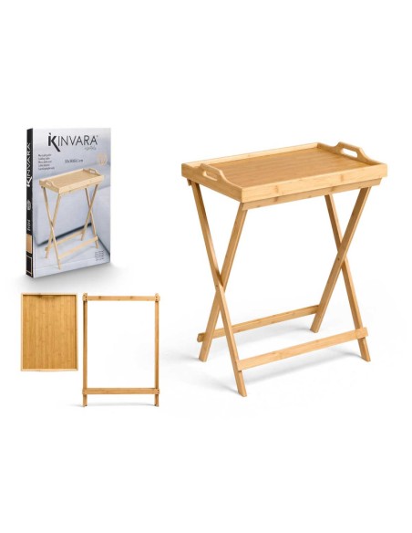 MESA PLEGABLE BAMBU 50X36X64,5CM