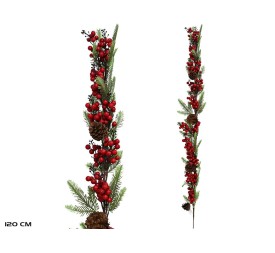 GUIRNALDA PINO BAYAS ROJAS 120CM