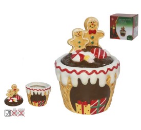 TARRO PASTEL NAVIDEÑO 14X14X18 CM