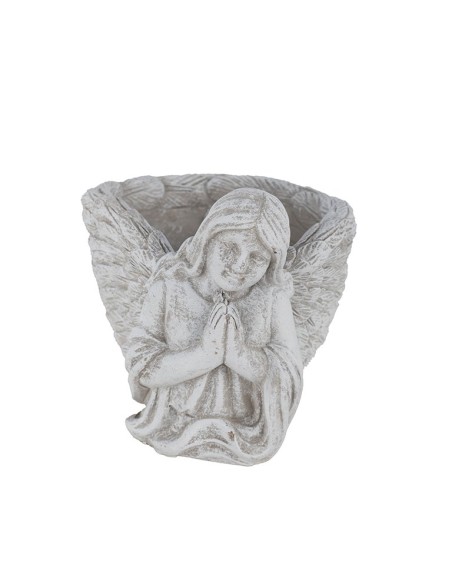 ÁNGEL ORANDO ALAS CONTENEDOR GRIS 20X15 H15