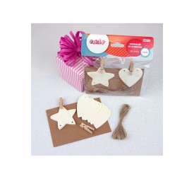 GUIRNALDA DE ETIQUETAS DE PAPEL 14PCS