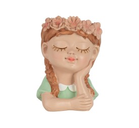 BUSTO NIÑA VESTIDITO VERDE 9,5X10 H14