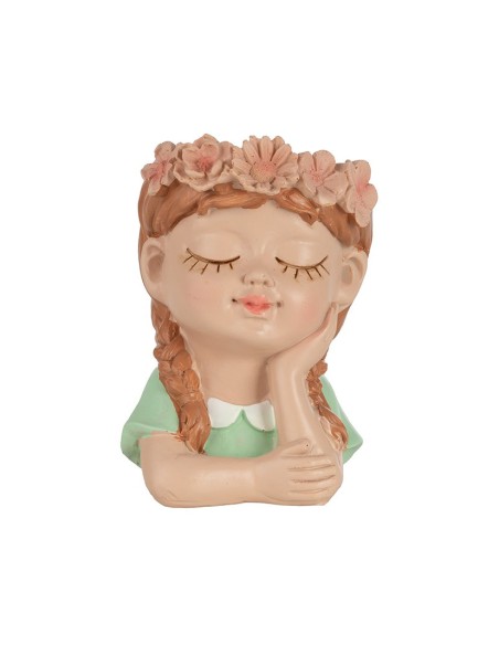 BUSTO NIÑA VESTIDITO VERDE 9,5X10 H14