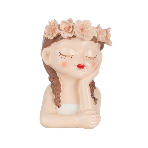 BUSTO NIÑA VESTIDO BLANCO 11X11 H16