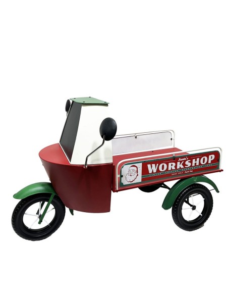 CARRITO DE ABEJA METÁLICO COLORIDO 128X83 H83