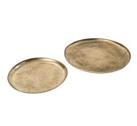 PLATOS DE METAL S/2 DORADO S D25 H2 - B D32,5 H2