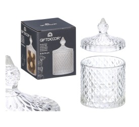 BOMBONERA CRISTAL ROMBOS 8,5X14CM