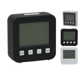 RELOJ DESPERTADOR LCD BW 8,8X8,9CM 2 SURT.