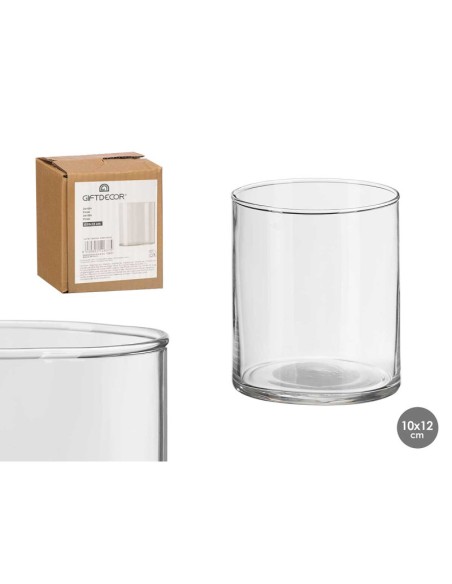 FLORERO CRISTAL CILINDRO 9 X 9 X 10 CM
