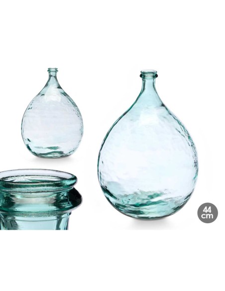 JARRON VIDRIO RECICLADO LAGRIMA 44 CM 14 L