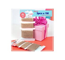 CINTA DE CAÑAMO TRIO 3PCS X 1M