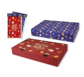 CAJA PLEGABLE REYES MAGOS 28,5X49X3CM
