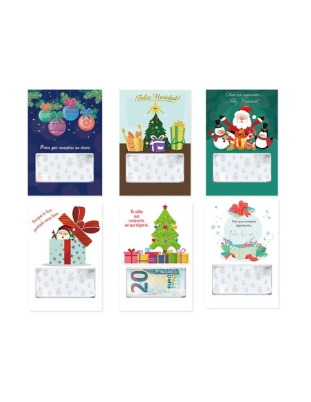 TARJETA PARA REGALAR DINERO NAVIDAD