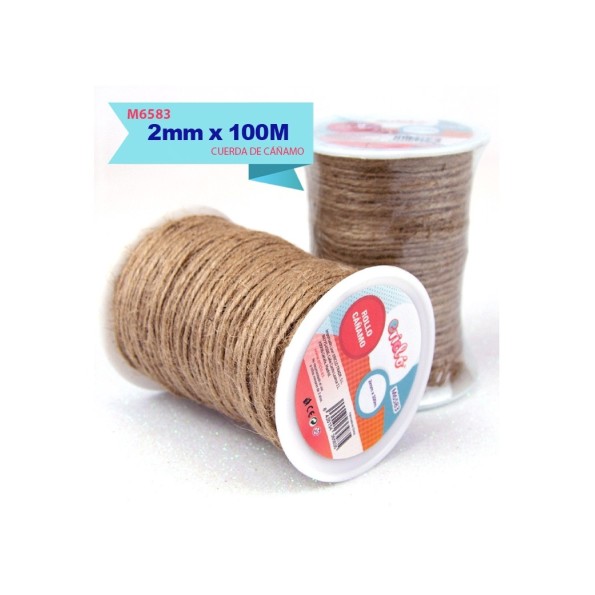 ROLLO CAÑAMO 2MM X 100M