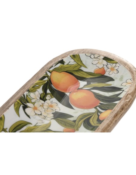 BANDEJA MANGO 30X10X2,5 LACADO MULTICOLOR