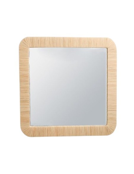 ESPEJO DECORATIVO ARTESANAL CUADRADO 50X50CM