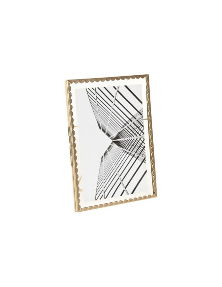 MARCO FOTO 13X18 METAL CRISTAL 16X1X21 DORADO