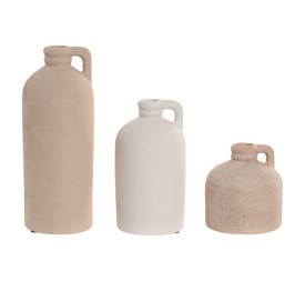 JARRON SET 3 GRES 9X9X24 ASA RUGOSO MULTICOLOR