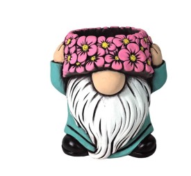  MACETERO ENANO CABEZA FLORES XL 20,8x20,3x22,4 cm.