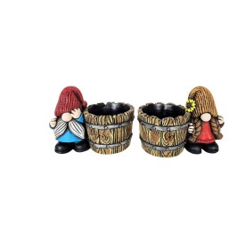 MACETERO ENANO GORRO CUBO MADERA 2/S