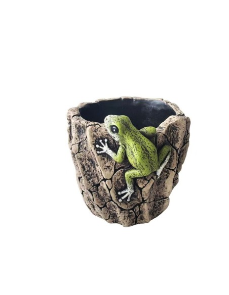 MACETERO PIEDRA RANA L 19x16,7x16,2 cm.