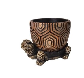 MACETERO CON PLATO TORTUGA 18,6x16,3x12,7 cm