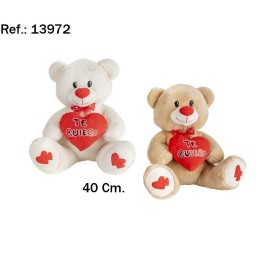 OSO CORAZON TE QUIERO 40CM. 2 COL.