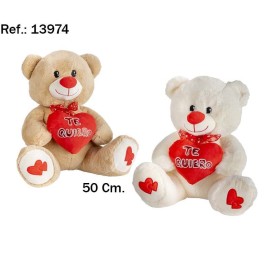 OSO CORAZON TE QUIERO 50CM. 2 COL. (2)(6)