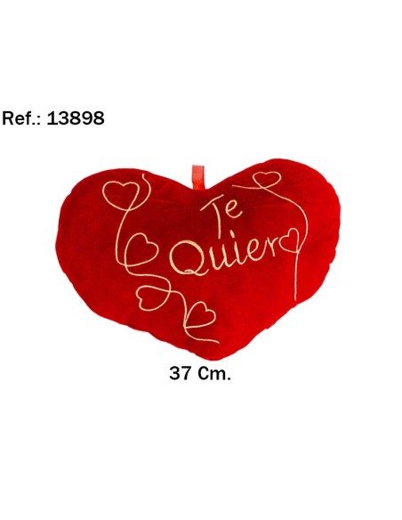 CORAZON TE QUIERO DORADO 37CM. (1)(30)