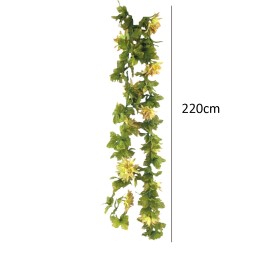 GUIRNALDA JACINTO C/FLOR VERDE-CAFE 220