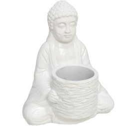 MACETERO BUDA BLANCO 24X20X28,5 CM
