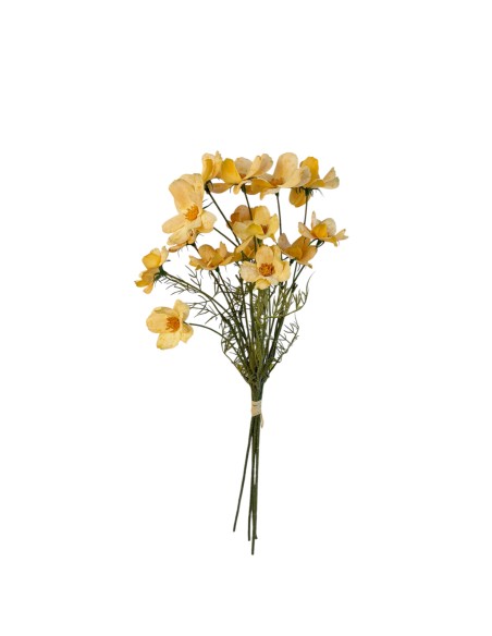 RAMILLETE FLOR COSMOS AMARILLA 51CM(12)